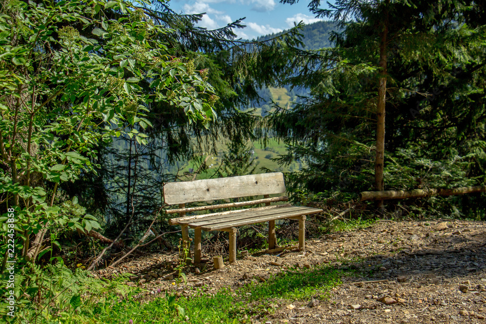 Last bench on the way to peak