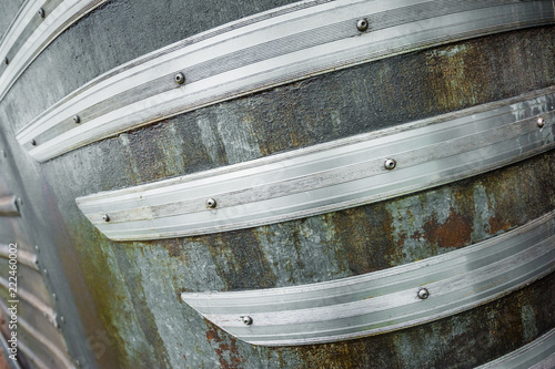 Fotografija curved metal strip abstract