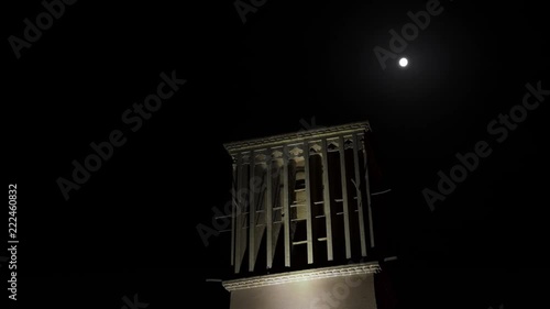 Time lapse Iranian chinmey, Meybod, Iran photo