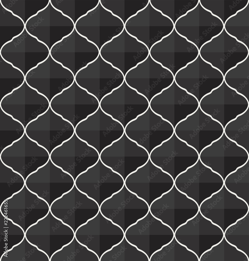 Naklejka premium Classic art deco seamless pattern. Geometric stylish ornament. Vector antique texture.