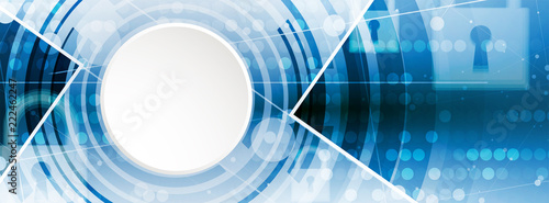 Cybersecurity and information or network protection. Future technology web services for business and internet project