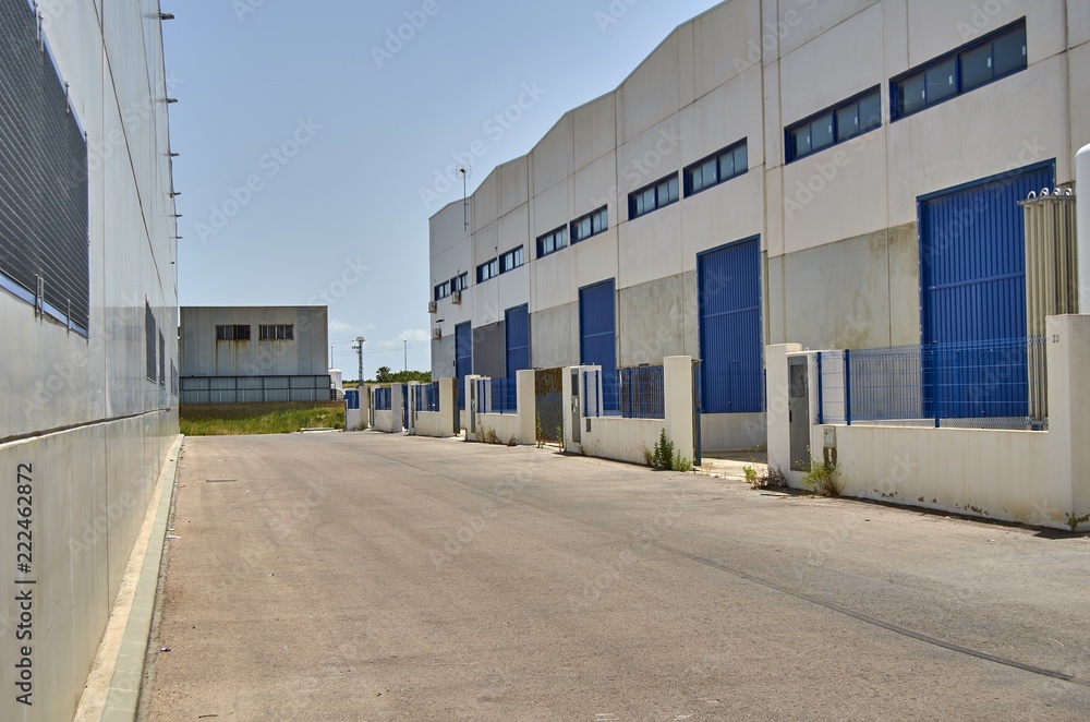 Exterior industrial warehouse Exterior industrial warehouse
