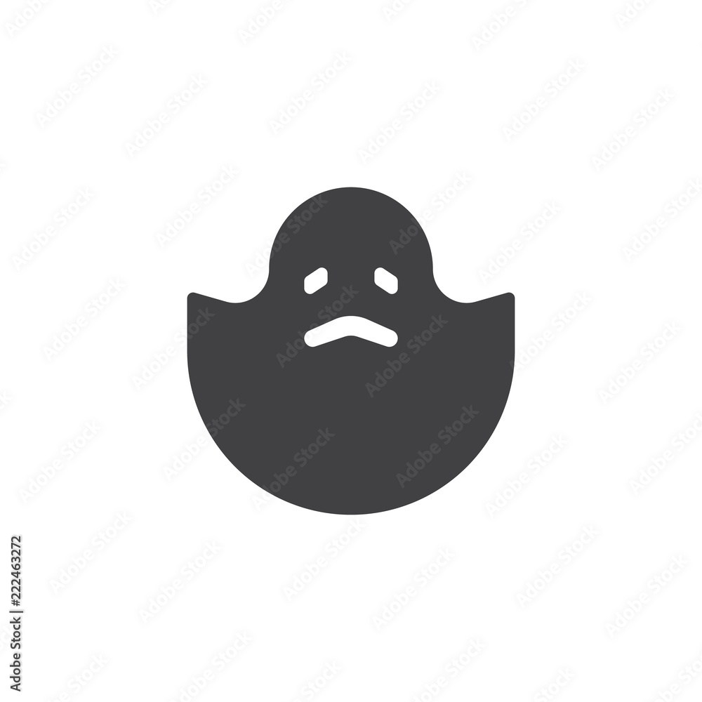 Halloween ghost vector icon. filled flat sign for mobile concept and web design. Fly ghost simple solid icon. Symbol, logo illustration. Pixel perfect vector graphics