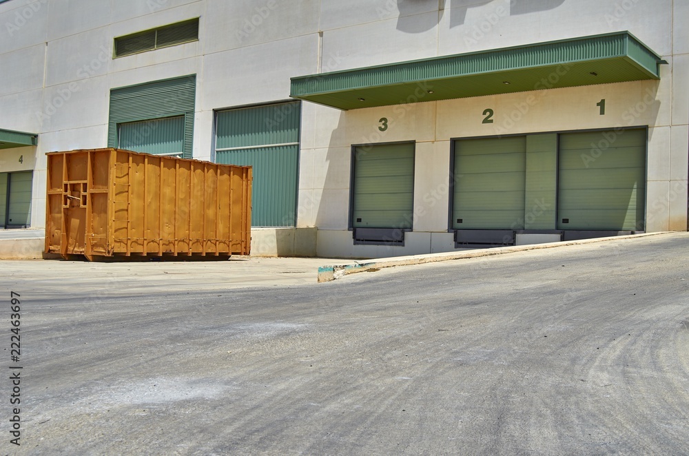 Fototapeta premium Exterior industrial warehouse