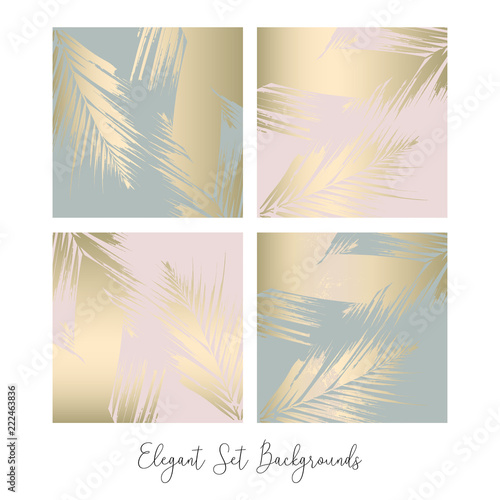 Autumn foliage rose gold blush chic trendy background
