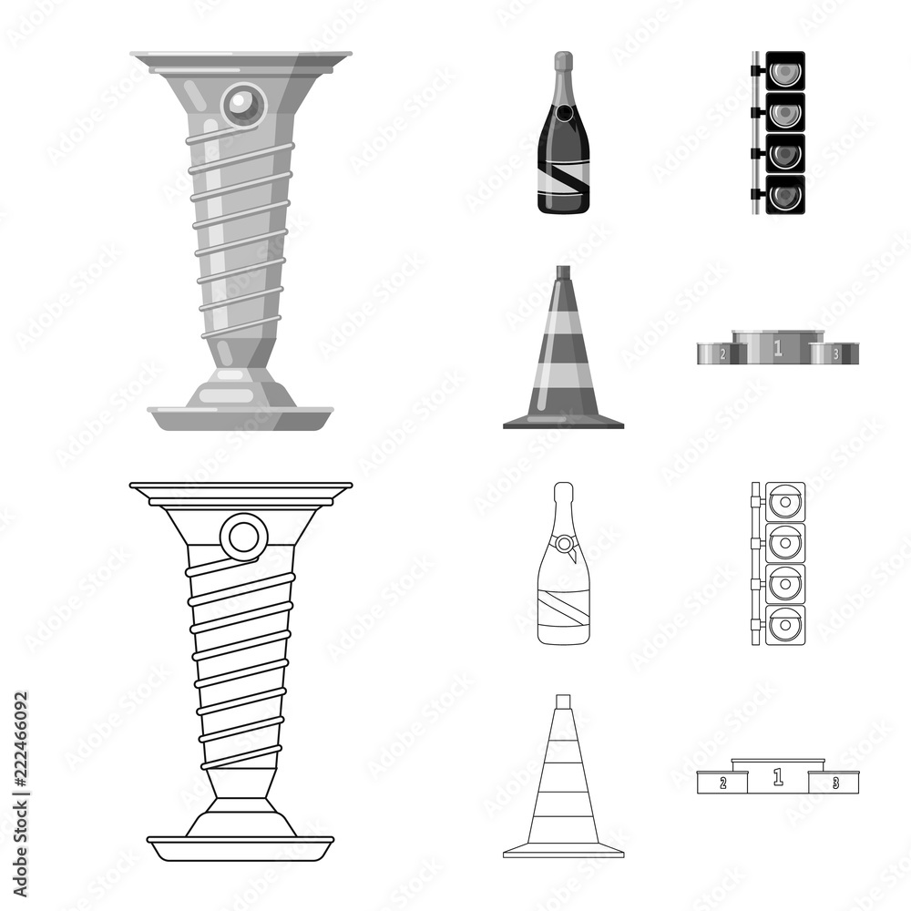 Vector illustration of car and rally icon. Set of car and race stock vector illustration. Vector illustration of car and rally icon. Set of car and race stock vector illustration.