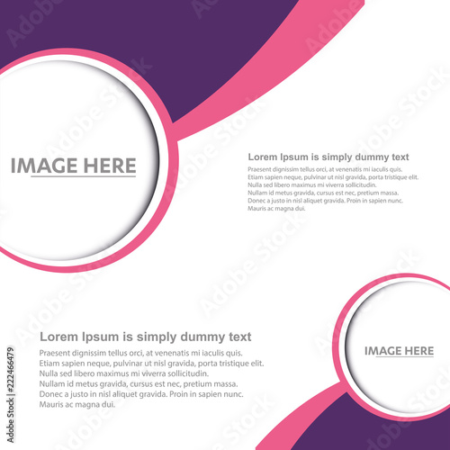 Flyer and brochure Wave Vector template abstract background Waves line