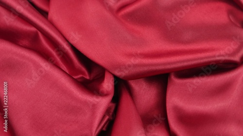 Crimson satin, drapery, textile background