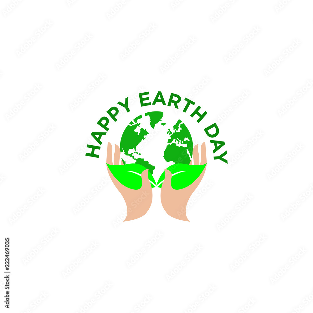 Happy Earth Day, Fresh Environment, Green Leaves