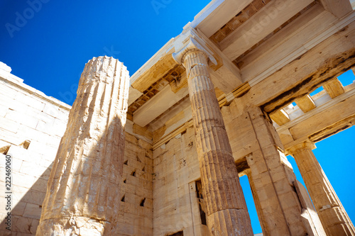 columns of the ancient Greek Acropolis
