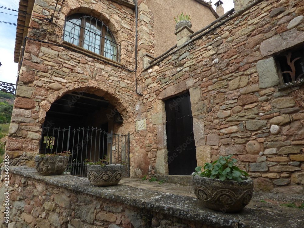 Mura,. Pueblo del Bages, cercano a Terrassa, Barcelona, Cataluña, España