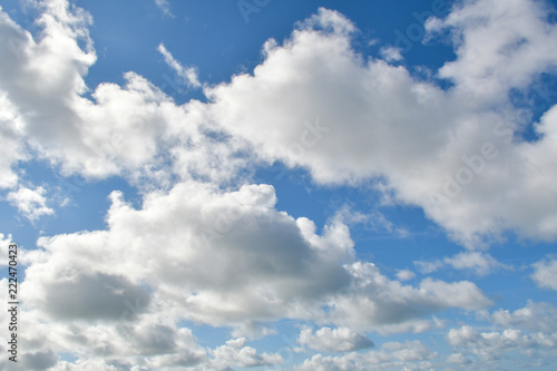 a blue sky with clouds