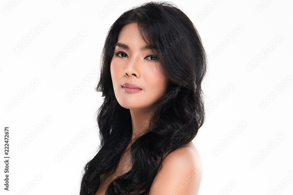 Beautiful Young Asian Woman with Clean Fresh Skin Beautiful Young Asian Woman with Clean Fresh Skin