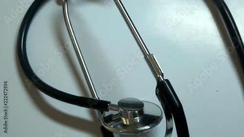 Medical stethoscope in motion. Medical supplies