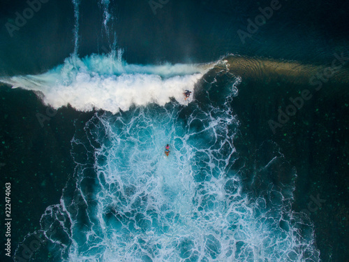 vertical leaky peak drone a-frame sumbawa surf ocean