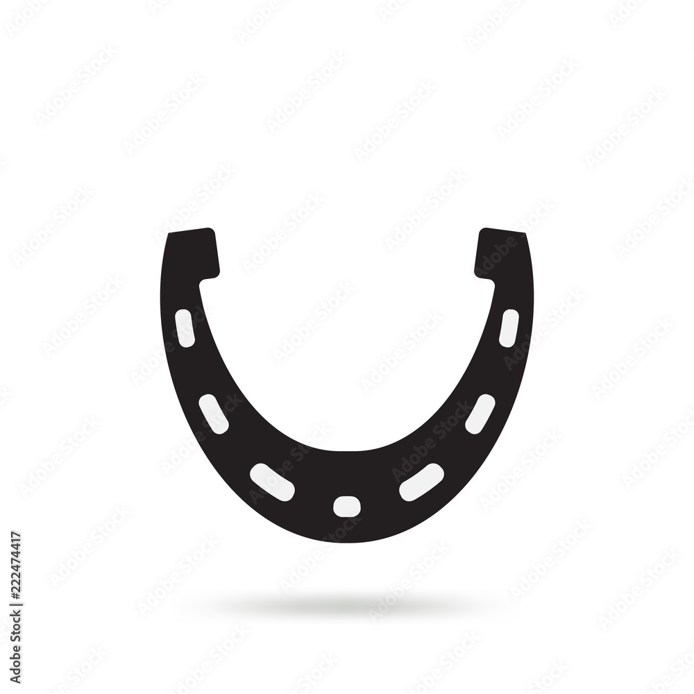 Horseshoe vector icon isolated Horseshoe vector icon isolated