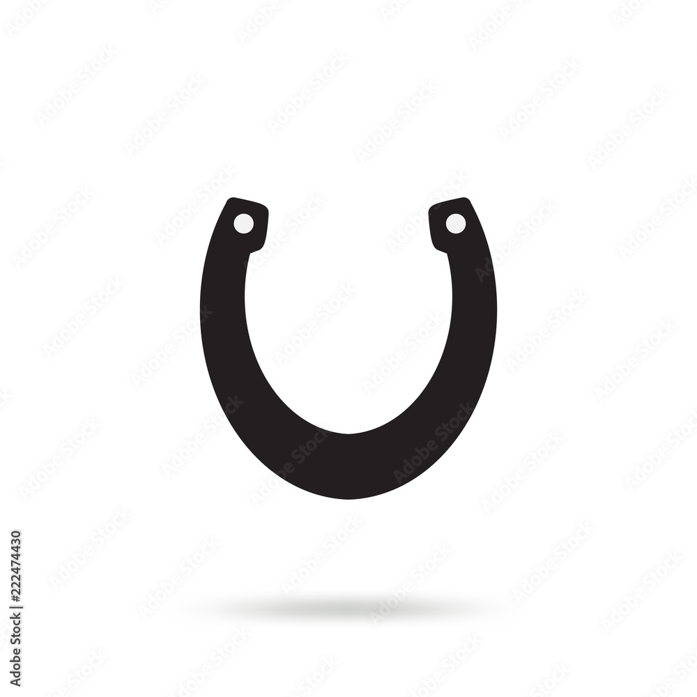 Horseshoe vector icon isolated Horseshoe vector icon isolated