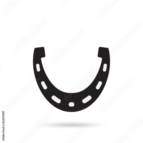 Horseshoe vector icon isolated