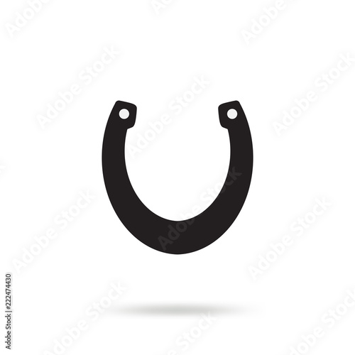 Horseshoe vector icon isolated