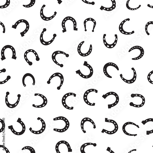 Horseshoe Seamless Pattern Background