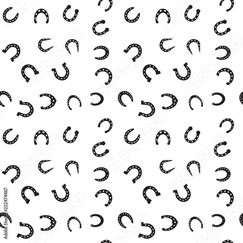 Horseshoe Seamless Pattern Background