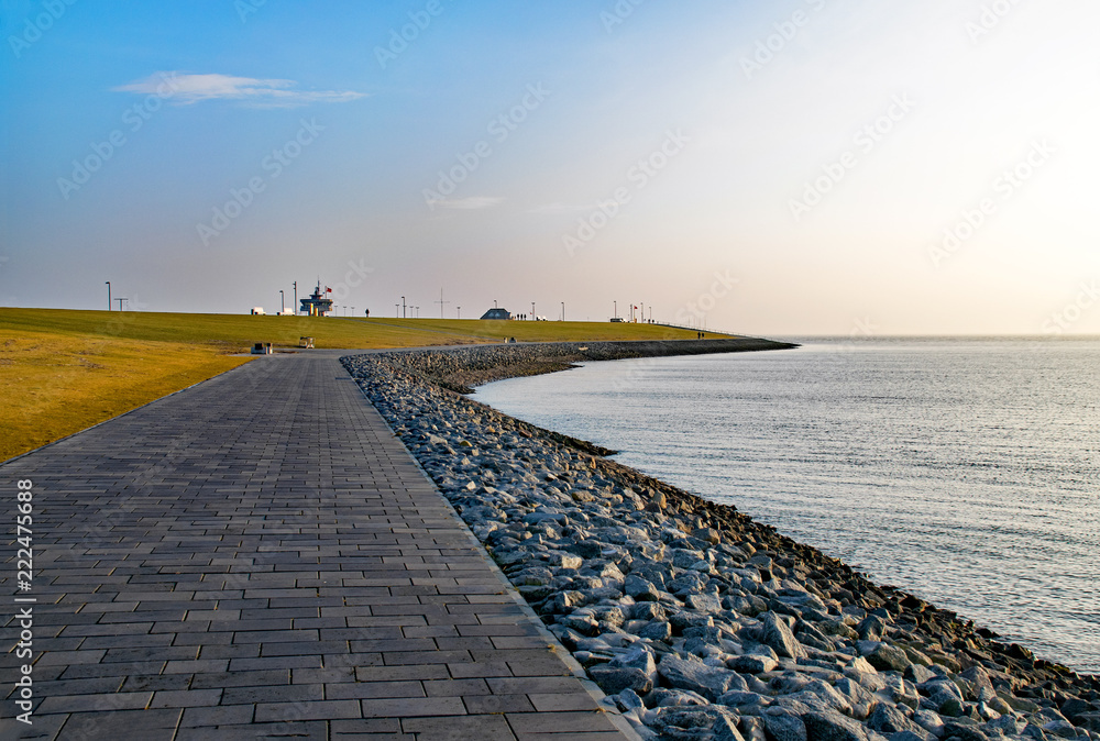 Am Strand von Büsum, Schleswig-Holstein, Deutschland
