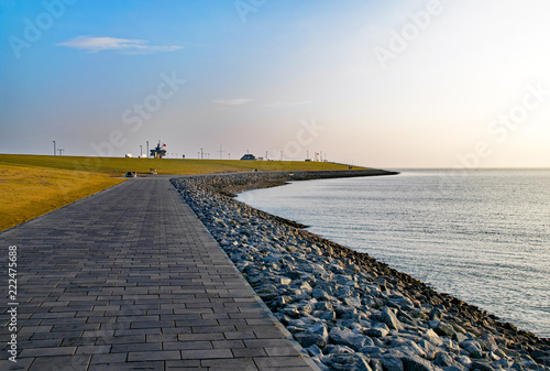 Obraz na płótnie Am Strand von Büsum, Schleswig-Holstein, Deutschland w salonie