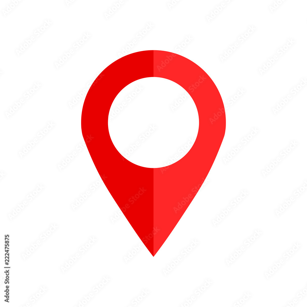 Pin map icon in flat style. Gps navigation vector illustration on white isolated background. Target destination business concept. Pin map icon in flat style. Gps navigation vector illustration on white isolated background. Target destination business concept.