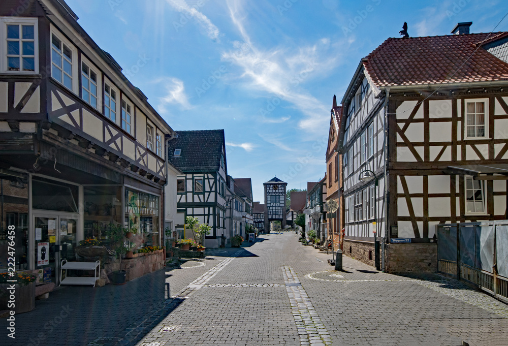 Altstadt von Dreieichenhain, Dreieich, Hessen, Deutschland 