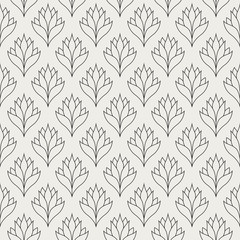 Wandcirkels Bloemenprints patronen Elegante decoratieve bloemen art deco  © daniela
