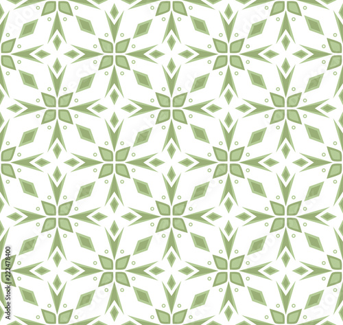 Ornamental Arabesque floral tiles seamless vector pattern. Abstract Flower Background.