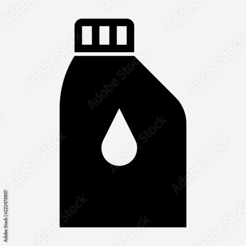 Glyph beautiful lubrication oil vector icon