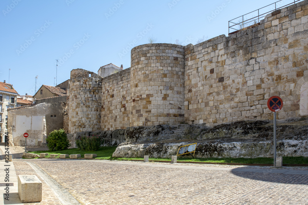 Tramo de la  muralla urbana de Zamora en España