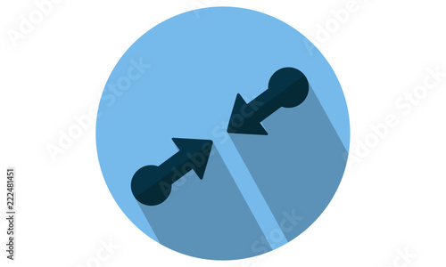 Touch screen Pinch arrows icons 