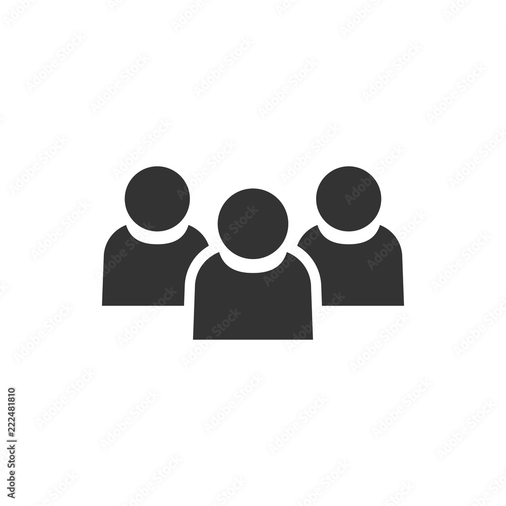 People communication icon in flat style. People vector illustration on white isolated background. Partnership business concept. People communication icon in flat style. People vector illustration on white isolated background. Partnership business concept.