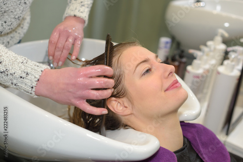 hair care in modern spa salon