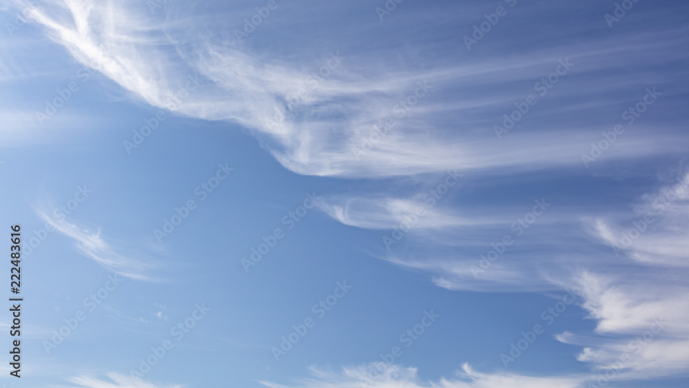 blue sky and white clouds formation 