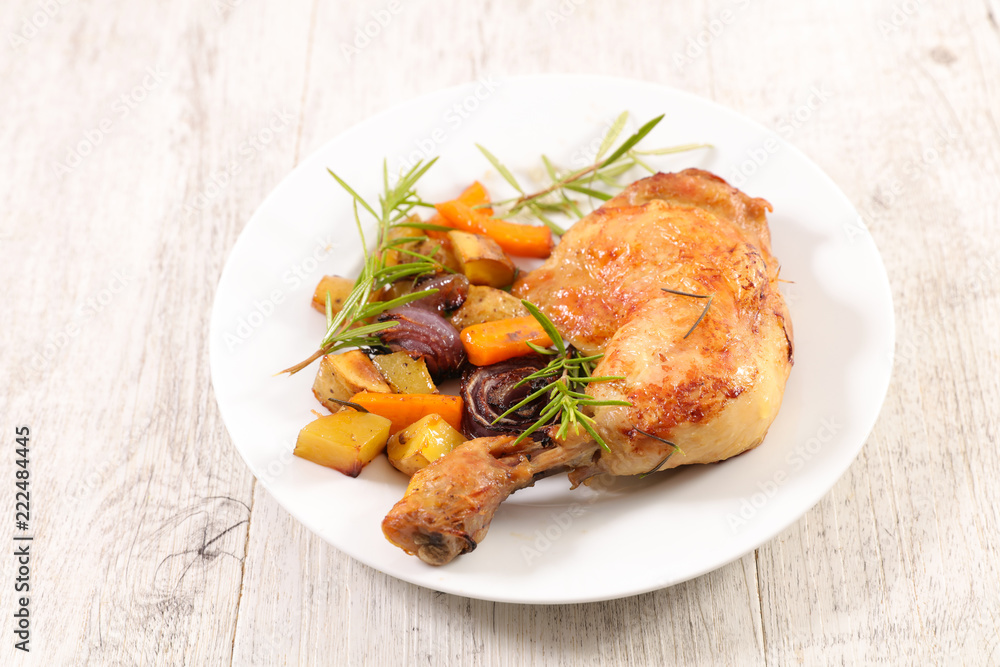 chicken leg and vegetable chicken leg and vegetable