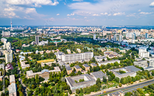 Aerial view of the National Technical University of Ukraine, also known as Igor Sikorsky Kyiv Polytechnic Institute