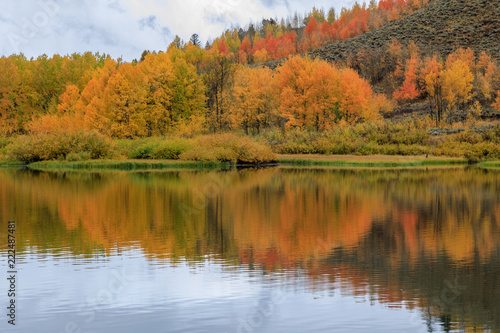 Fototapeta Naklejka Na Ścianę i Meble -  Scenic Autumn Reflection