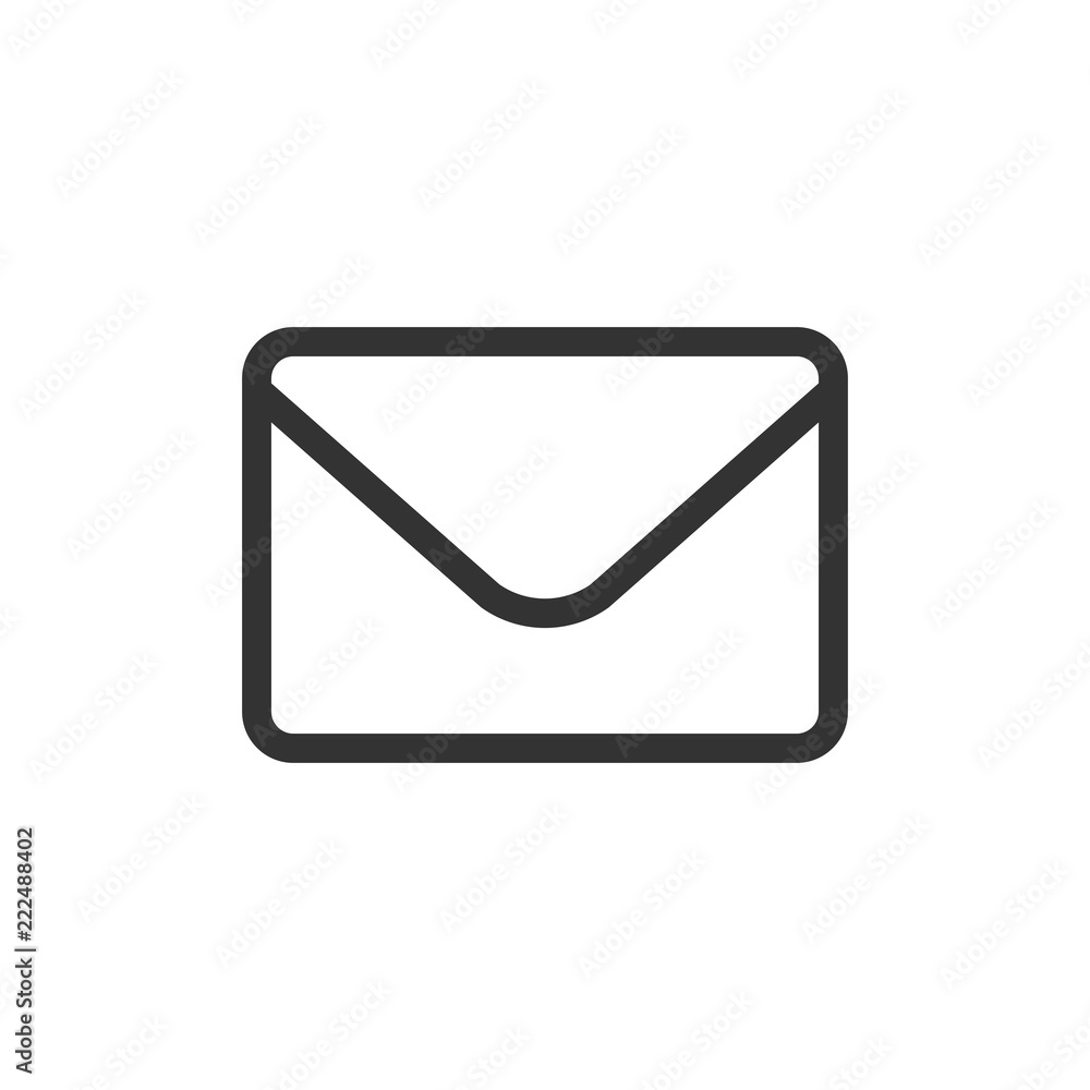 Mail envelope icon in flat style. Receive email letter spam vector illustration on white isolated background. Mail communication business concept. Mail envelope icon in flat style. Receive email letter spam vector illustration on white isolated background. Mail communication business concept.