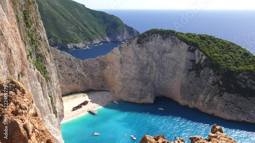 Schiffswrack-Strand Navagio auf Zakynthos, Griechenland, Sommer 2018