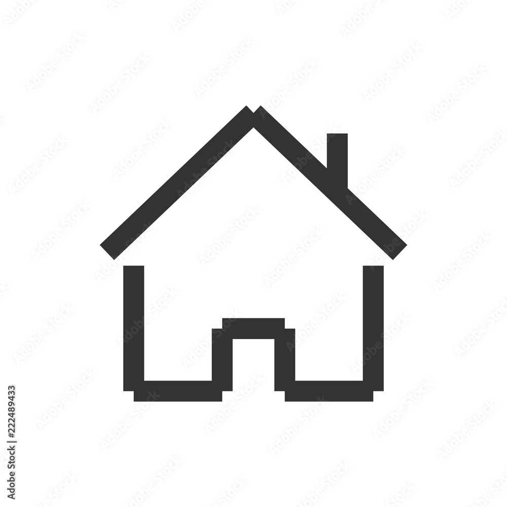 House building icon in flat style. Home apartment vector illustration on white isolated background. House dwelling business concept. House building icon in flat style. Home apartment vector illustration on white isolated background. House dwelling business concept.