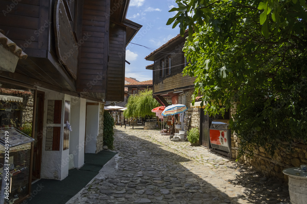 Old street in the city of Nessebar