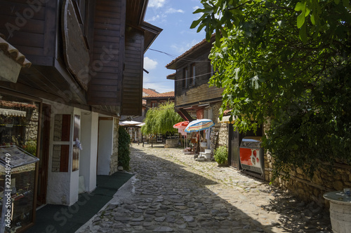 Old street in the city of Nessebar