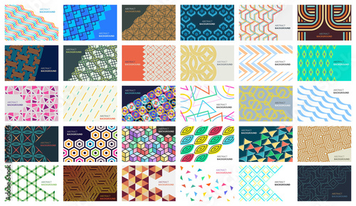Set of Colorful abstract background. Vector illustration