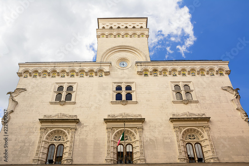 Facade of the building of the Chamber of Commerce of Chieti