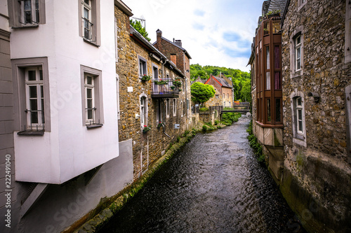 ancient stone houses along the river