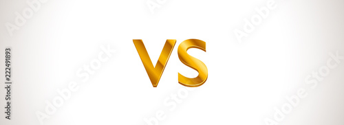 VS (Versus) design concept with empty space. Blank vector background for competition, championship, battle