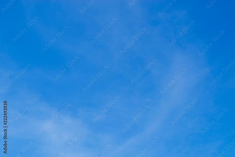 Blue sky with white cloud background
